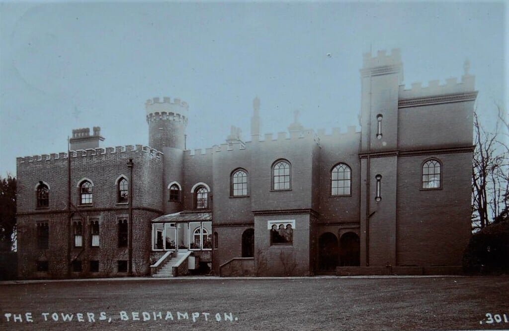 The Towers House BEDHAMPTON Nr Andover Hampshire RP 1913 Mock Tudor Castle