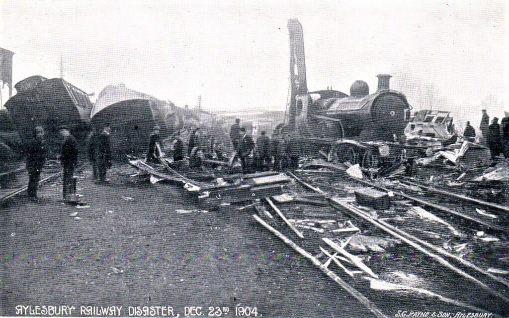 Aylesbury Railway Disaster December 23rd 1904 by S.C.Payne & Son, Aylesbury. buckinghamshire