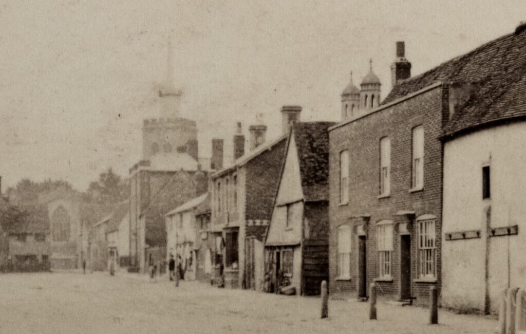 Baldock high street by A & E Seeley (detail)