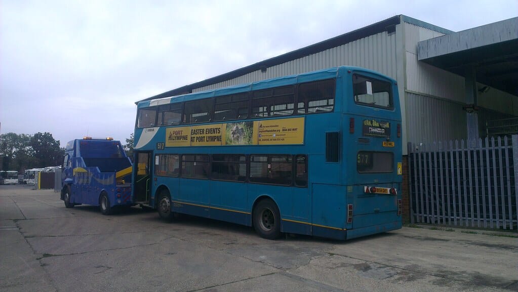 P931MKL 5931 ON HER WAY TO BARNSLEY YORKSHIRE FOR SCRAP. R.I.P