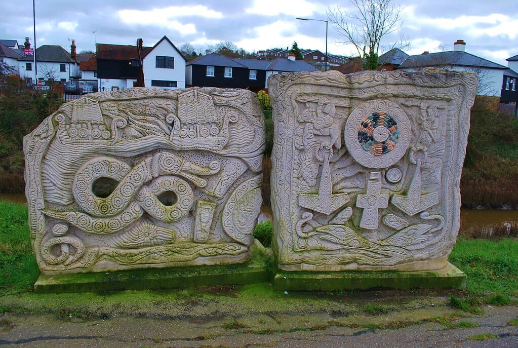 Sculpture of the Viking Battle of Benfleet, Essex