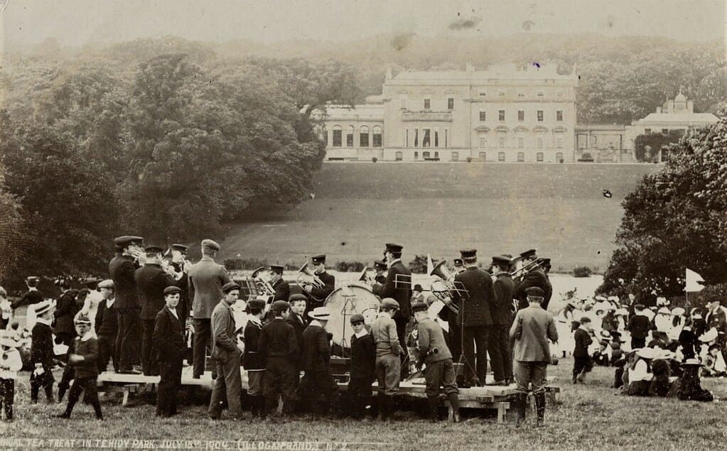 BRAGG, Redruth, ILLOGAN BAND, tea treat, at TEHIDY nr CAMBORNE, Cornwall, 1904