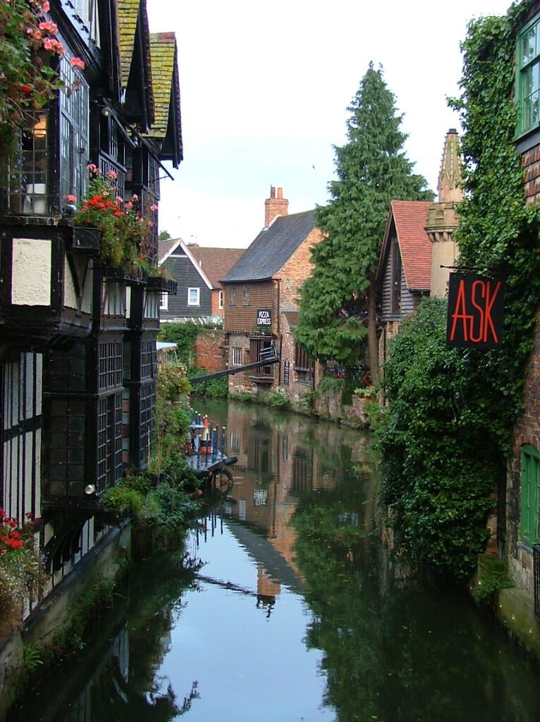Old Weaver's Houses & Ducking Stool, River Stour, Canterbury, Kent