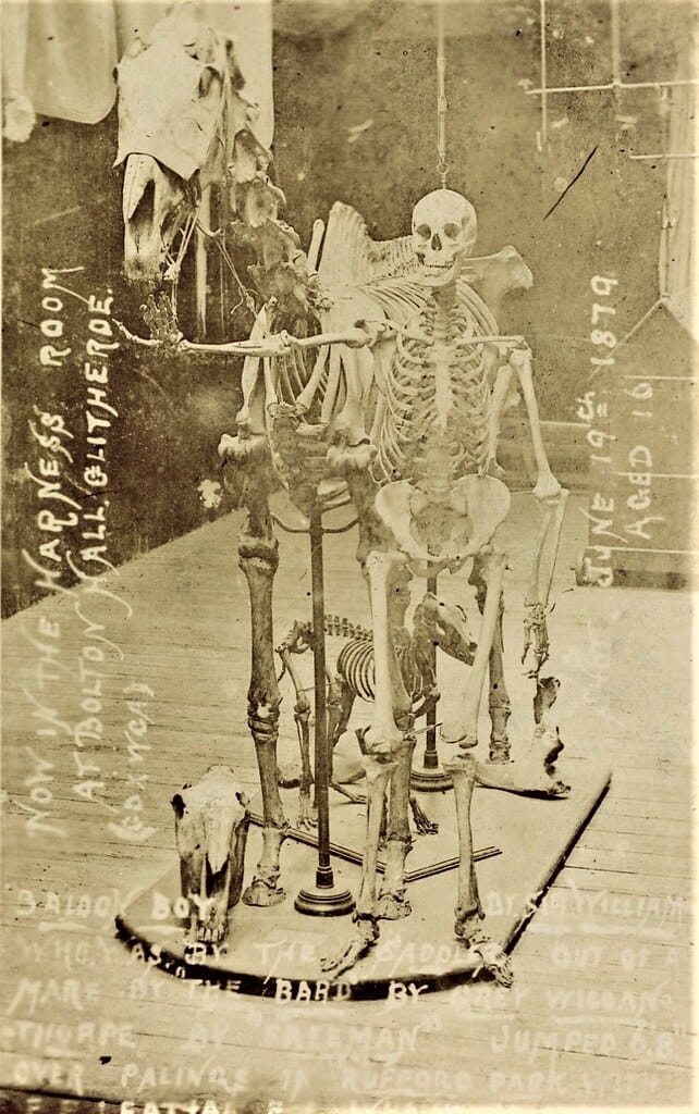 Clitheroe, Bolton Hall RP Skeletons of Balloon Boy, Milton Spanker & a Frenchman LANCASHIRE