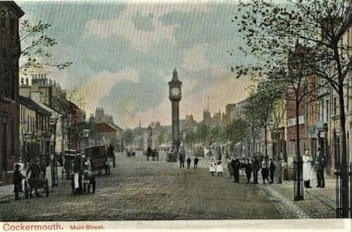 Cockermouth Main Street Cumbria 25 Jul 1905 Peacock Postcard 249c