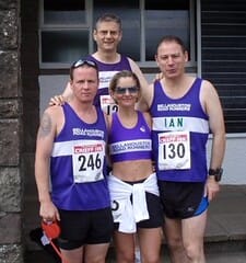 Four of the five Bellas who ran Crieff in 2008.