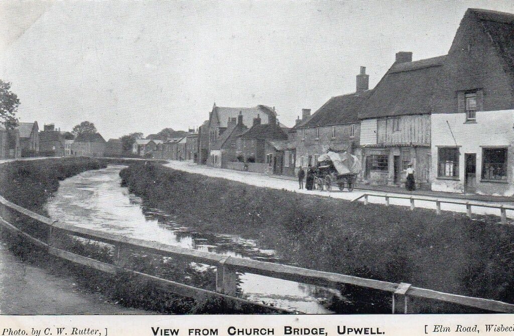 View From Church Bridge Upwell Nr Wisbech & Downham Market Norfolk Pre 1914