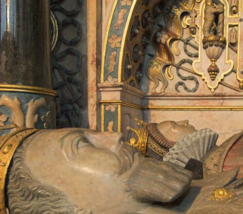 Tomb Effigies of Robert Dudley, Earl of Leicester, and Lettice Knollys, Countess of Leicester, Warwick, Warwickshire
