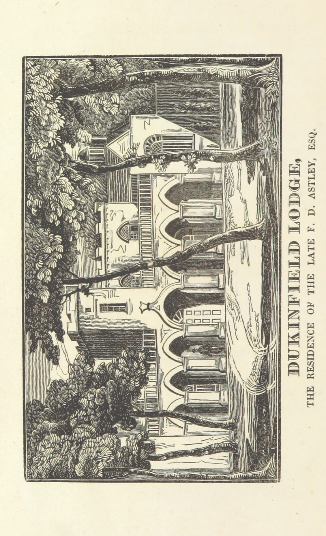 Dukinfield from 'A History and Description of the Towns and Parishes of Stockport, Ashton-under-Lyne, Mottram-long-den-dale, and Glossop, with some Memoirs of the late F. D. Astley, Esq. ... and extracts from his poems, etc'.