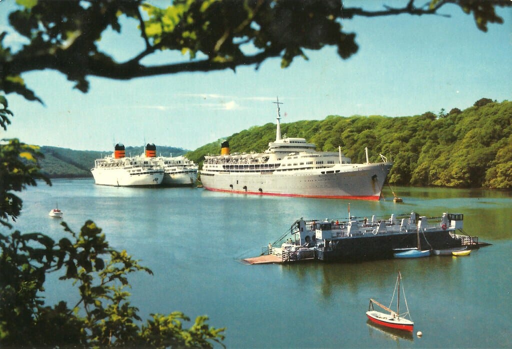 Ships Laid Up at Falmouth, Cornwall, UK.