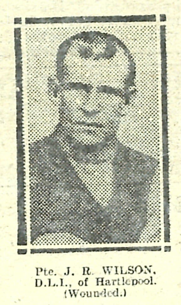 Pte. J R Wislon - Hartlepool - D.L.I.