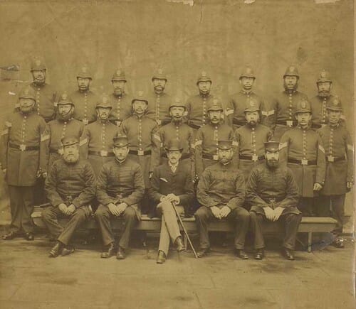 Hull City Police officers with Chief Constable [presumed] 1890 (archive ref POL-4-10-2-3)