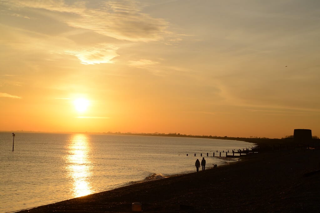 Hythe, Kent, Sunset, May 2013