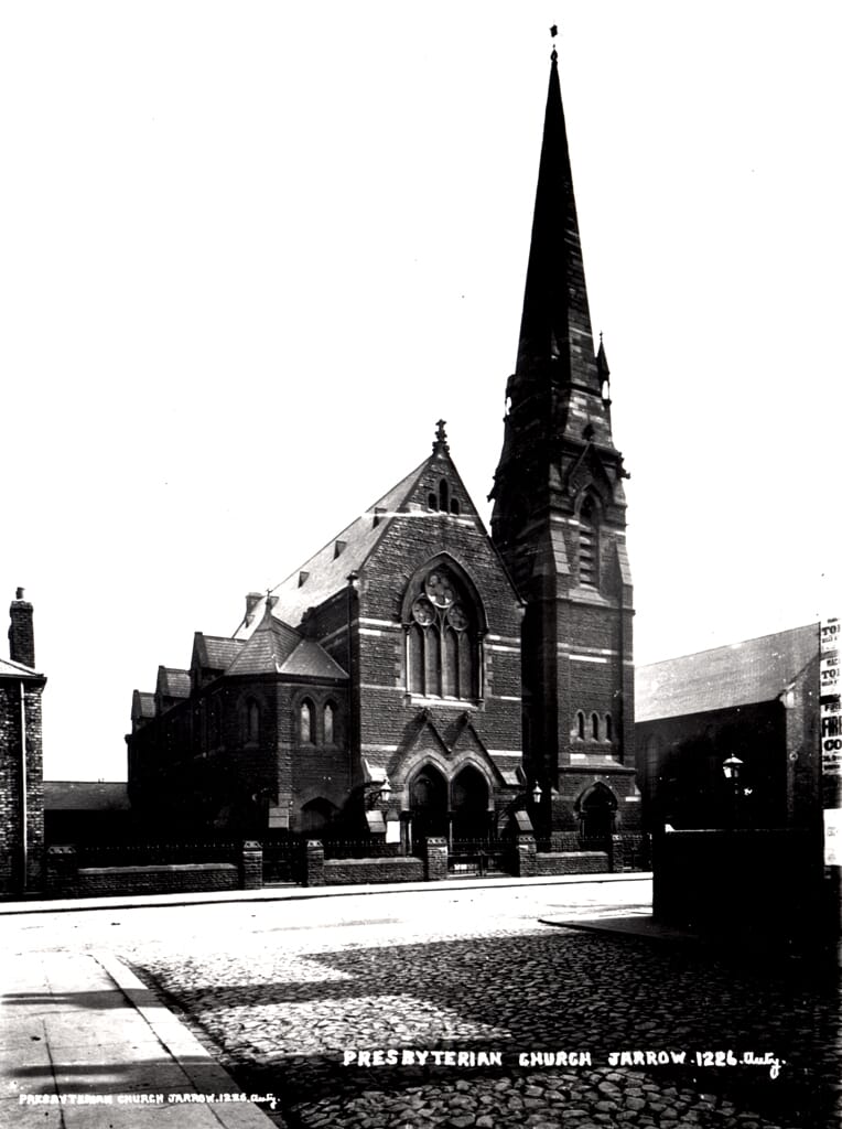 026565:Jarrow Presbytarian Church Ellison Street Jarrow South Tyneside Tyne and Wear c. 1890