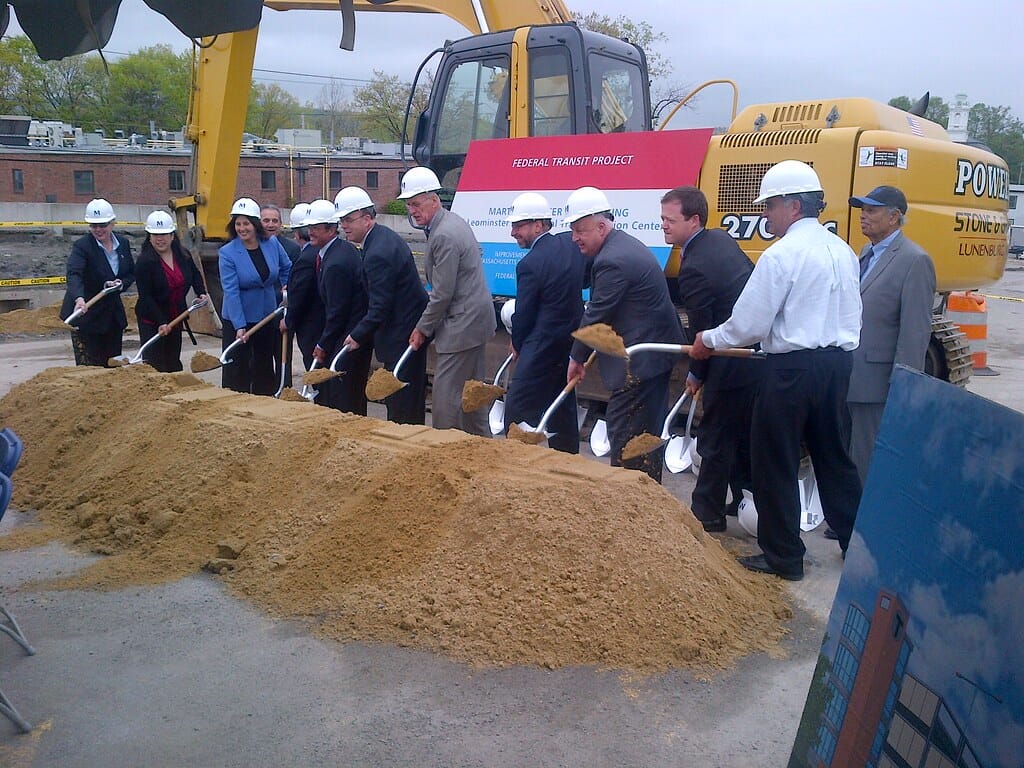 Leominster, Intermodal Transportation Center Groundbreaking, May 4, 2012