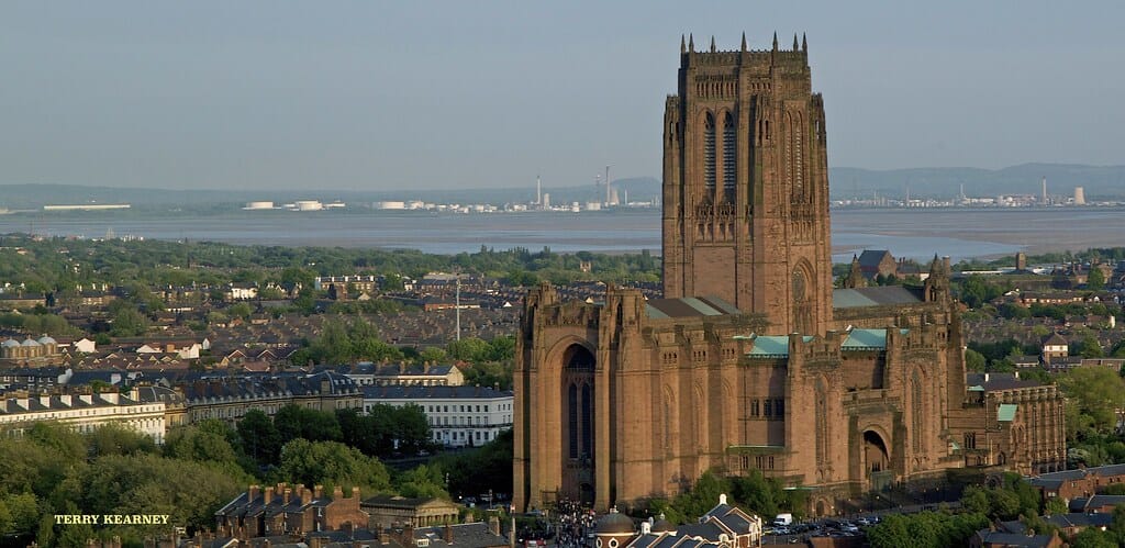 Liverpool Anglican Cathedral from St. John's Beacon