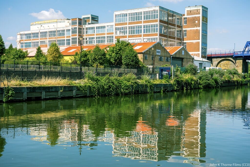 Former Tilling-Stevens Factory St Peter's Street, Maidstone, Kent, ME16 0ST. Reflections in the River Medway