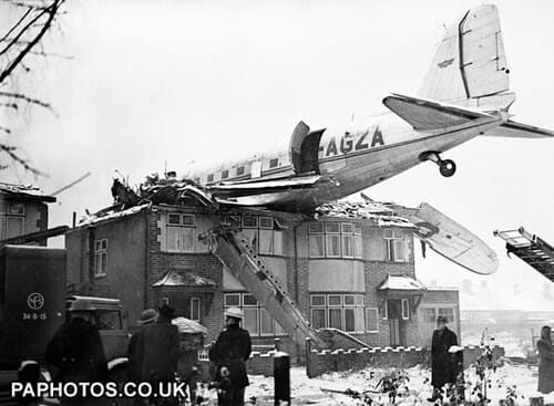 Another view of the South Ruislip Air Crash.