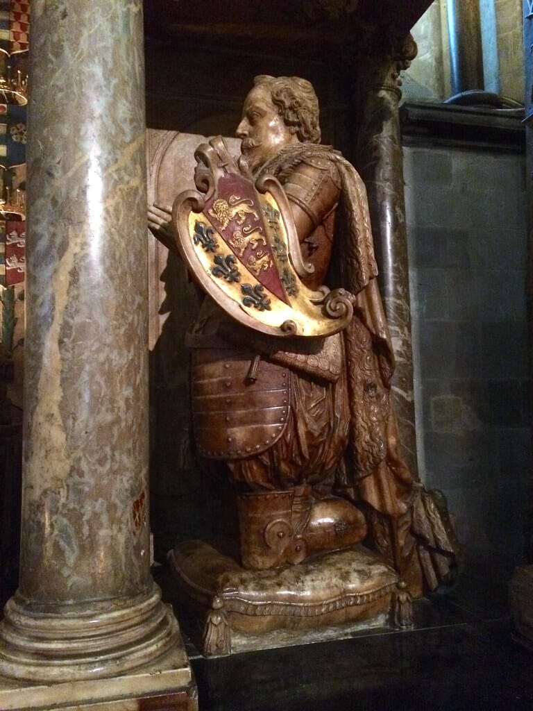 Edward Seymour, Viscount Beauchamp, Kneeling by his Parent's Tomb, Salisbury Cathedral, April 2014