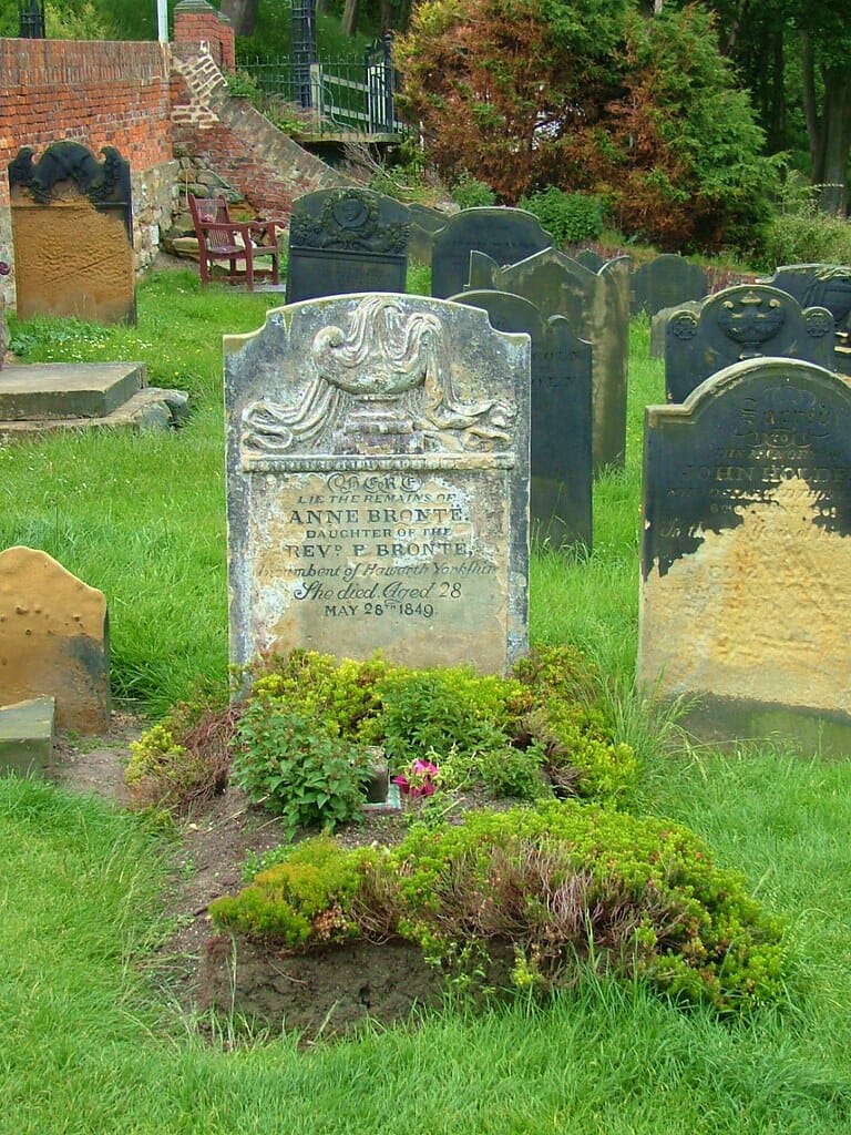 Anne Bronte's Grave, Saint Mary's Church, Scarborough, Yorkshire