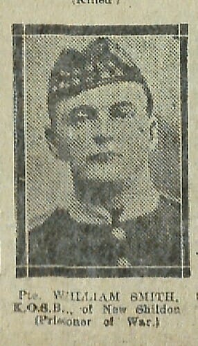 William Smith - KOSB - New Shildon (Prisoner of War)