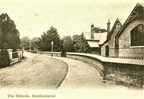 SOUTHMINSTER Essex The Schools Chester Vaughan Series Postally Unused