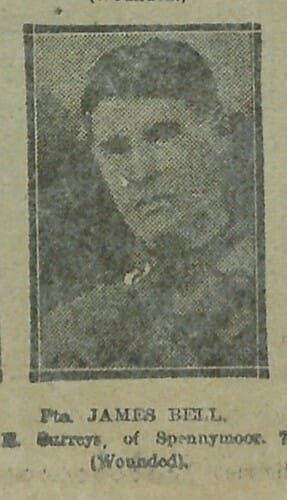 James Bell - E. Surreys - Spennymoor - (Wounded)