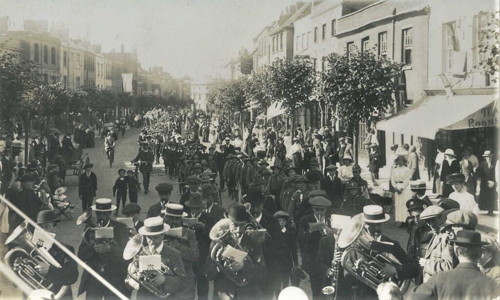 TAUNTON - Somerset Parade in the shopping area including Band Scouts etc RP