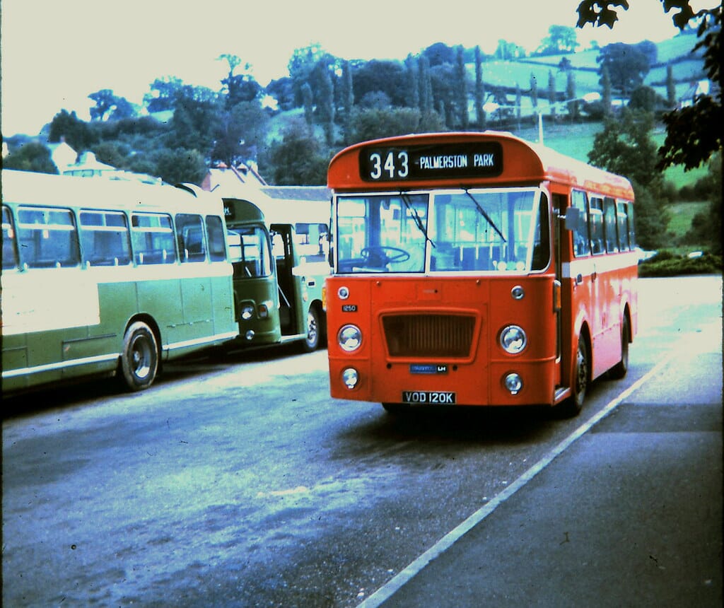 Devon General Bristol LHS 1250 at Tiverton.