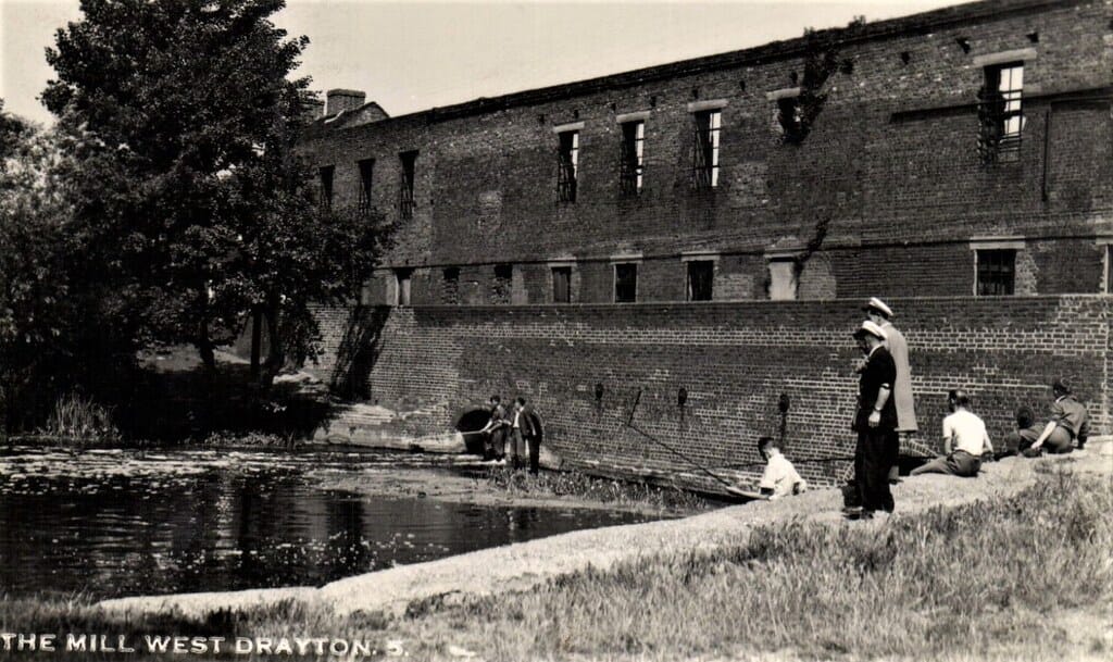 West Drayton near Uxbridge. The Water Mill 1952 MIDDLESEX