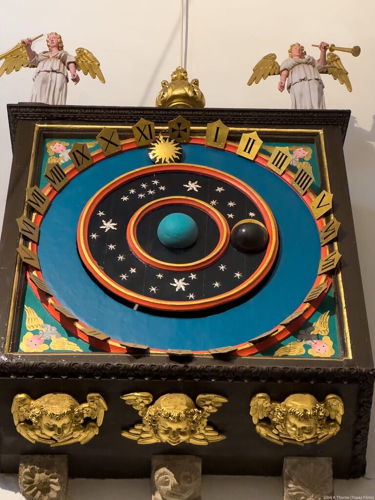 Wimborne Minster astronomical clock is a fourteenth-century astronomical clock in Wimborne Minster in Dorset, regarded as 'one of the most ancient working clocks in Europe.'