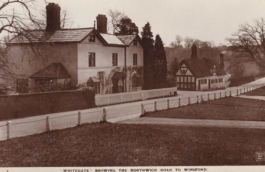 NORTHWICH - WHITEGATE, ROAD TO WINSFORD - REAL PHOTO, VICTORY SERIES